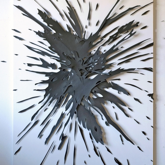 Andreas Kocks: Meant to Be (#1315G) 2014, Graphite on watercolor paper on wood (framed), 67.5 x 48.5 x 4 inches