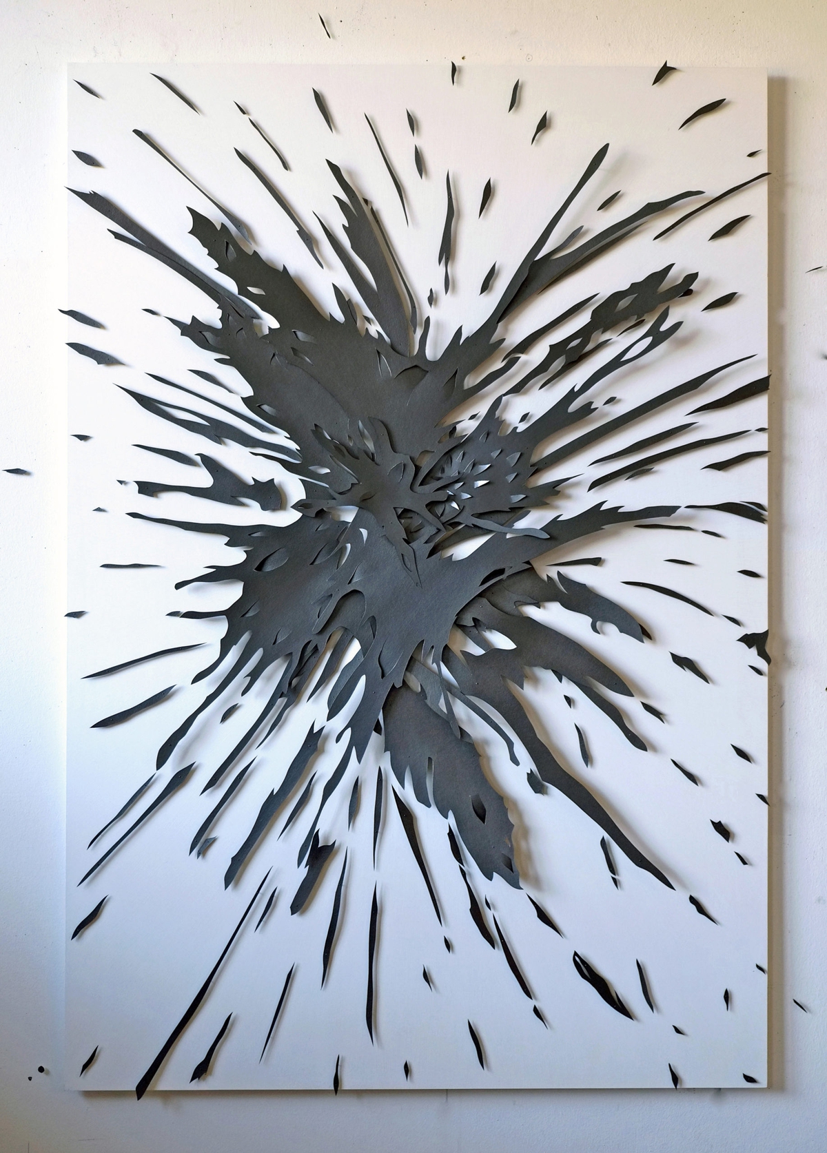 Andreas Kocks: Meant to Be (#1315G) 2014, Graphite on watercolor paper on wood (framed), 67.5 x 48.5 x 4 inches