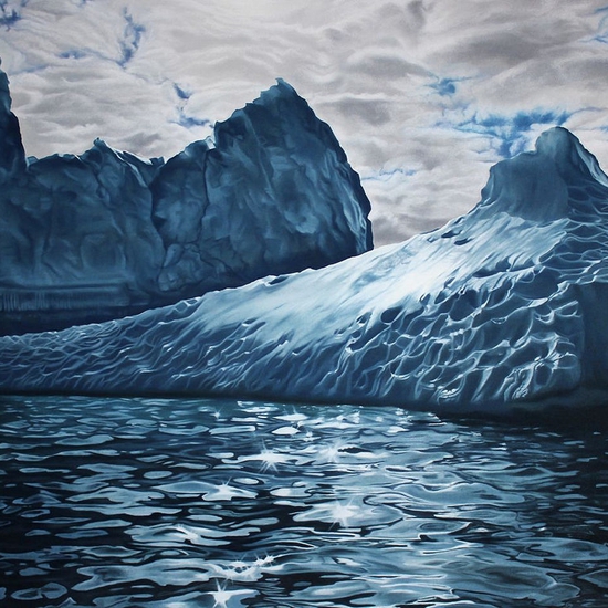 Zaria Forman creates pastel drawings of endangered landscapes, from Greenland and Antarctica, to the Maldives. Her work aims to draw attention to global warming and the landscapes in need of protection.