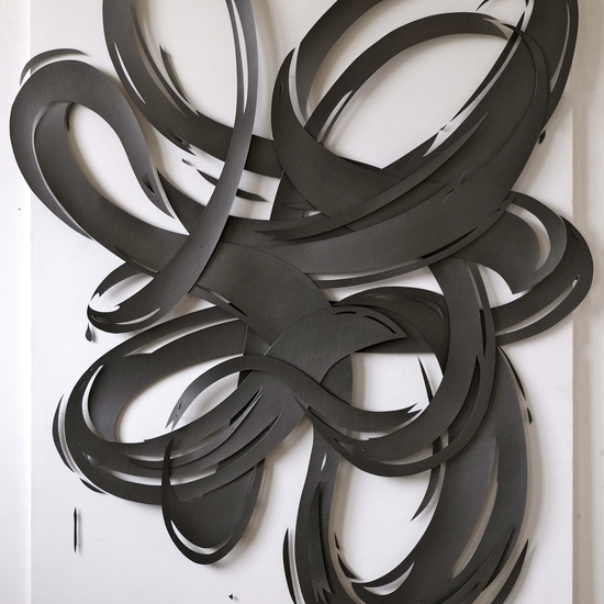 Andreas Kocks: Struggle (#1460G), 2014, Graphite on watercolor paper on wood (framed), 67.5 x 48.5 x 4 inches