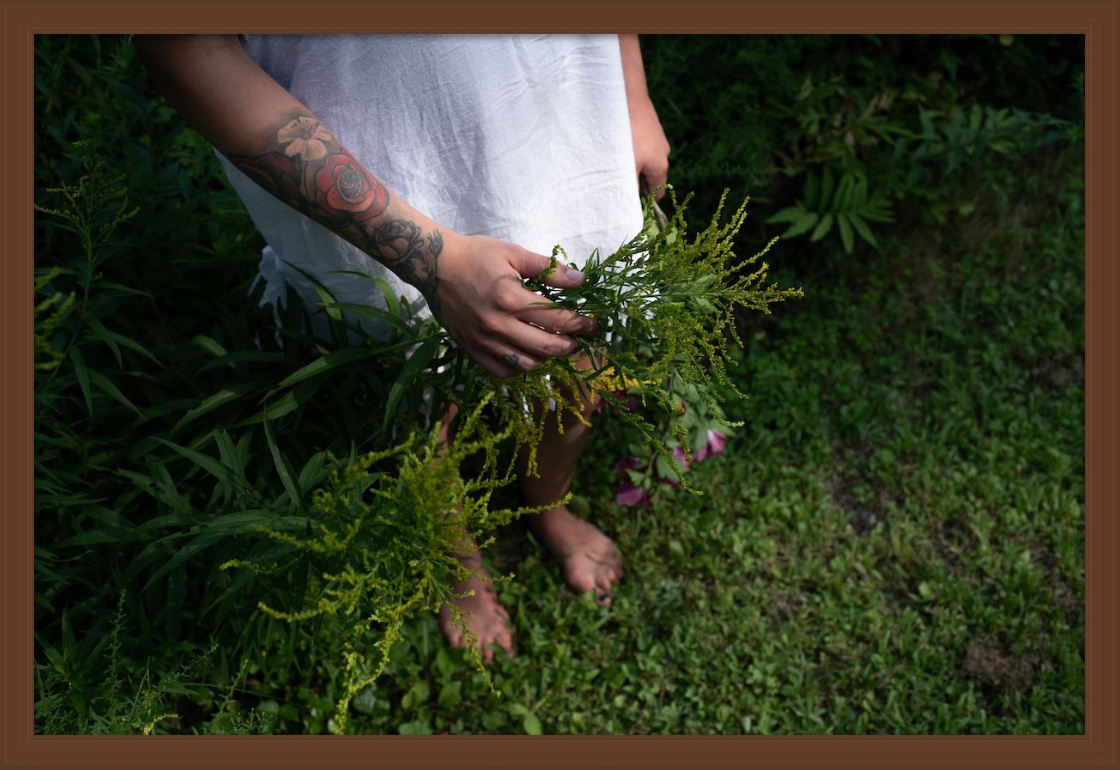 Deb Achak: Abby and the Goldenrod, 2019, Archival pigment print, 16 x 24 inches (framed dimensions: 17.5 x 25.5 x 2 inches), available in various sizes