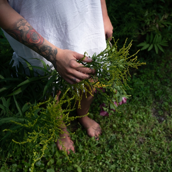 Deb Achak: Abby and the Goldenrod, 2019, Archival pigment print, available in various sizes
