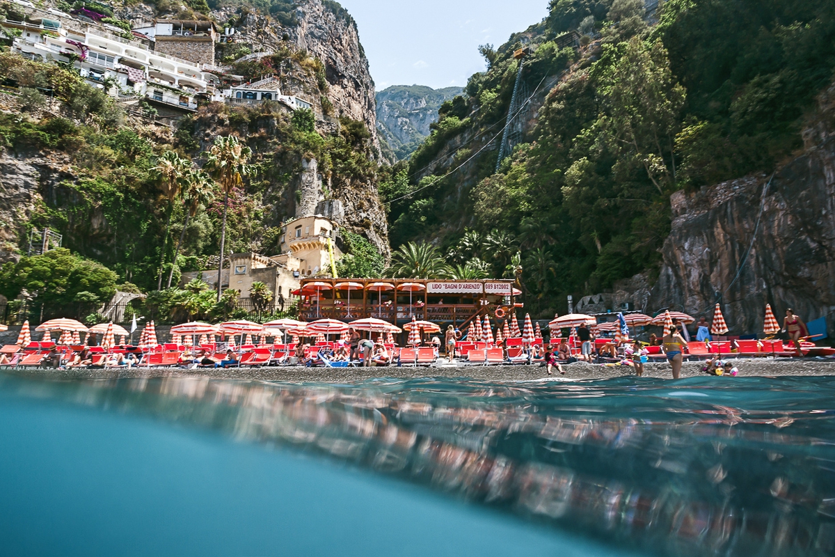 Deb Achak: Arienzo Beach, Positano, 2017, Digital archival fine art print, 20x30, 30x45, 40x60 inches