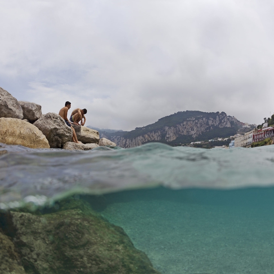 Deb Achak: Before the Jump, Capri, 2017, Digital archival fine art print, 20x30, 30x45, 40x60 inches