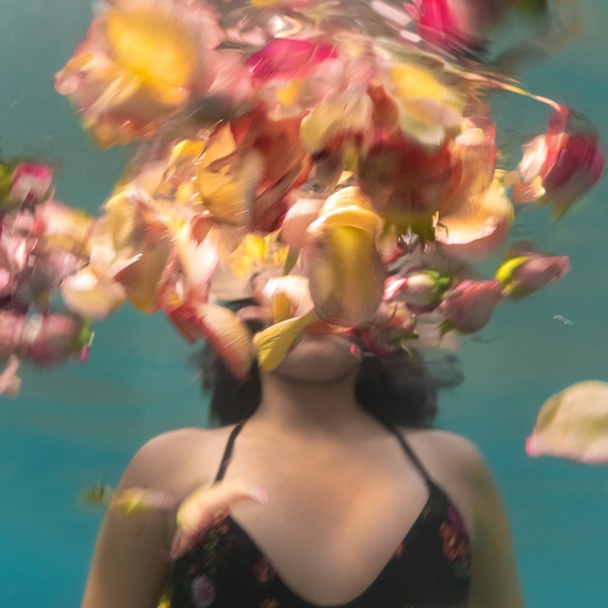 Deb Achak | Local Girl with Flowers, 2020, Digital archival pigment print 20 x 30, 30 x 45, 40 x 60 inches