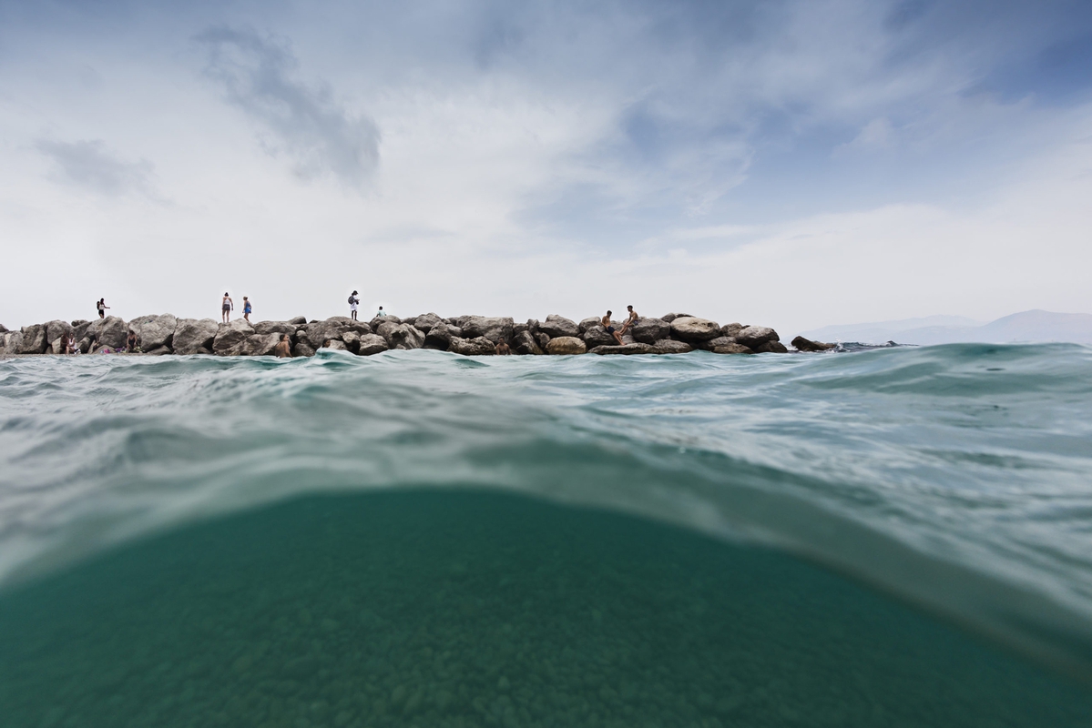 Deb Achak: The Jetty At Marina Grande, 2017, Digital archival fine art print, 20x30, 30x45, and 40x60 inches