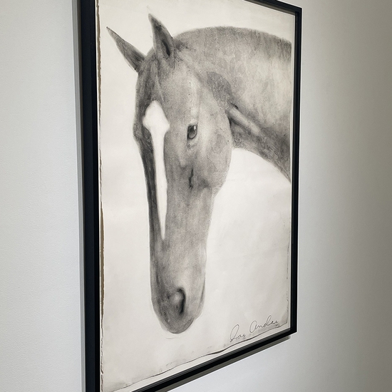 Side view of 'Untitled (Horse Head)'