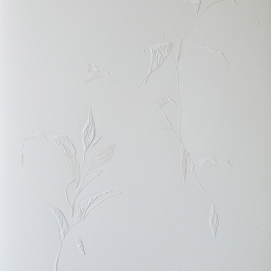 Andreas Kocks: Untitled #2012, 2020, Carved watercolor paper, 30 x 22 inches