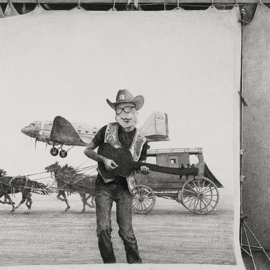 Ethan Murrow, Ballad of the Ain't Can't, 2017, Graphite on paper, 36 x 36 inches