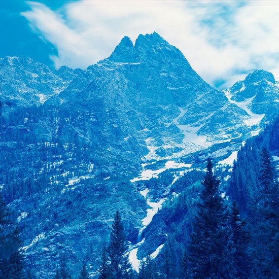 David Benjamin Sherry: North Cascades National Park, Washington, 2019, Edition of 3, Chromogenic print, 40 x 50 inches (framed dimensions: 42.25 x 52.25 x 2 inches)
