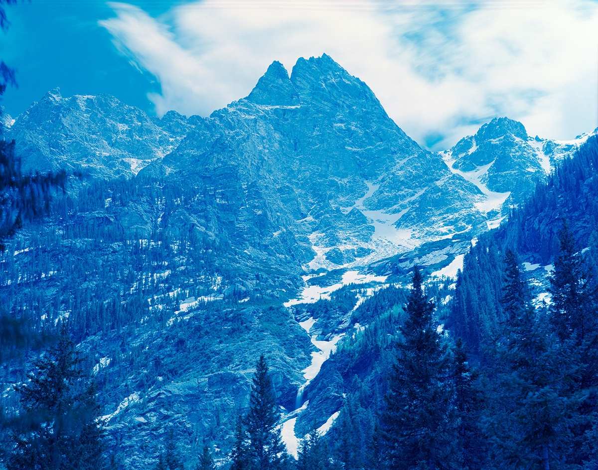 David Benjamin Sherry: North Cascades National Park, Washington, 2019, Edition of 3, Chromogenic print, 40 x 50 inches (framed dimensions: 42.25 x 52.25 x 2 inches)