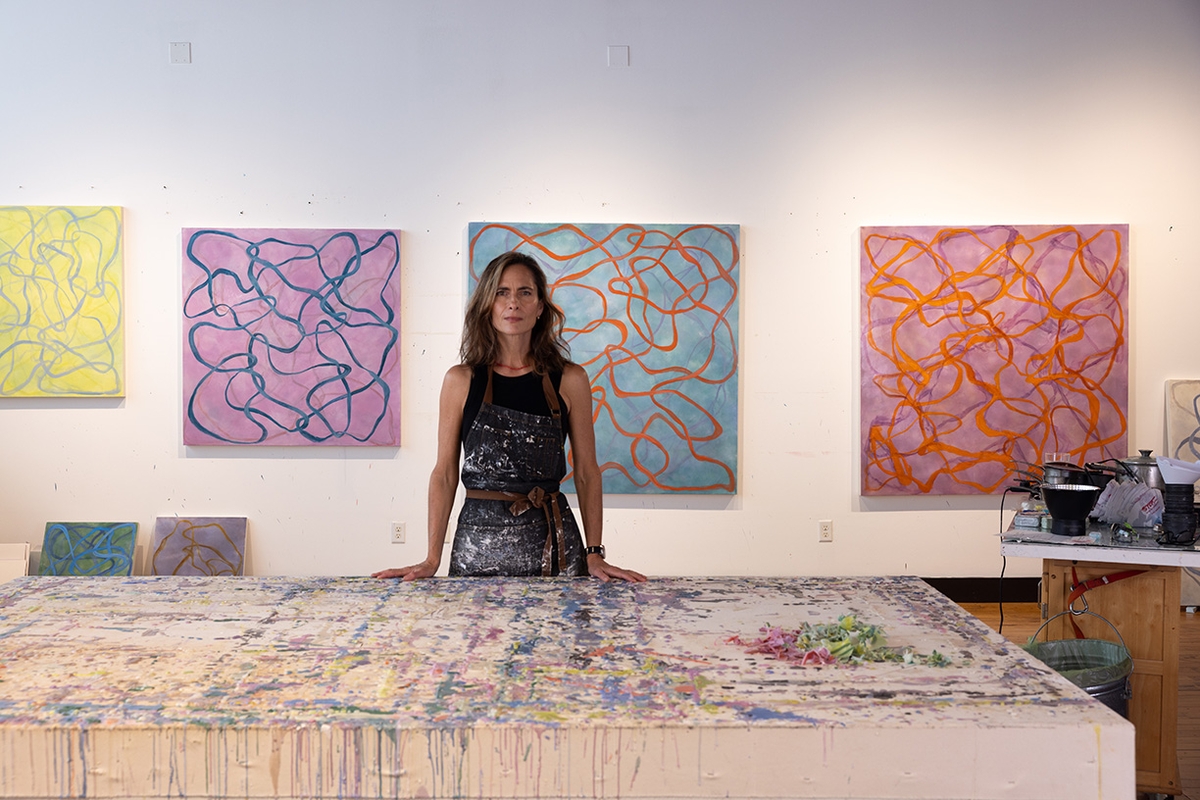 Betsy Eby in her studio, 2026