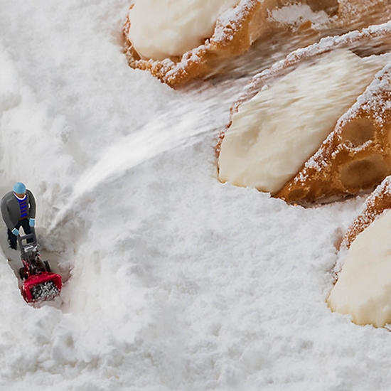 Detail of 'Cannoli Snowblower'