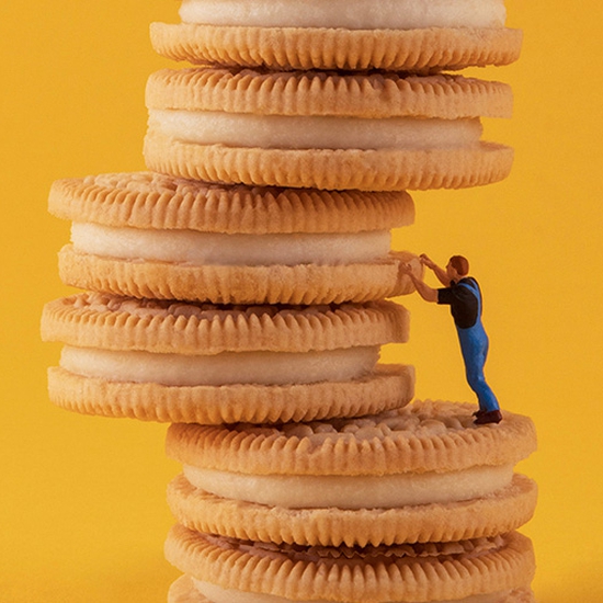 Detail of 'Oreo Jenga'