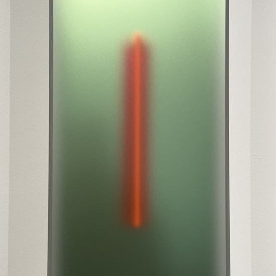SOLD Casper Brindle, Light Glyph Avo 062724, 2024, Pigmented acrylic, 23 x 10 x 3.25 inches