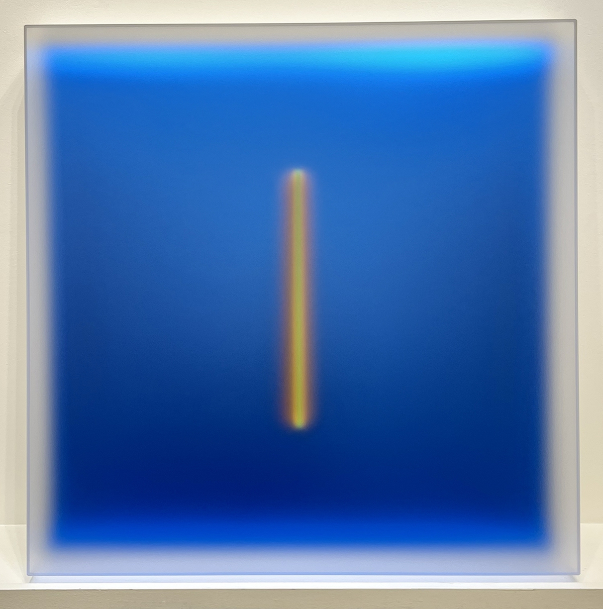 Casper Brindle, Light Glyph, 2025, 101425-4, Light Blue, 2025, Pigmented acrylic, 36 x 36 x 4 inches