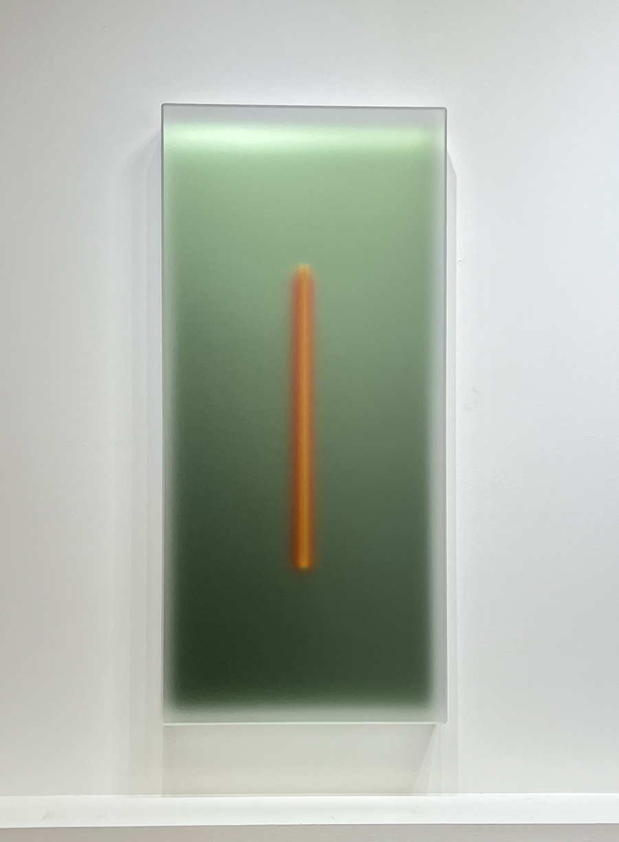 Casper Brindle, Light Glyph, 2025, 080125-1, 2025, Pigmented acrylic, 48 x 22 x 4 inches