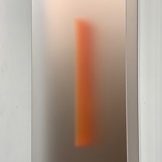 Casper Brindle, Light Glyph Rose Gold 120, 2024, Pigmented acrylic, 48 x 24 x 4 inches