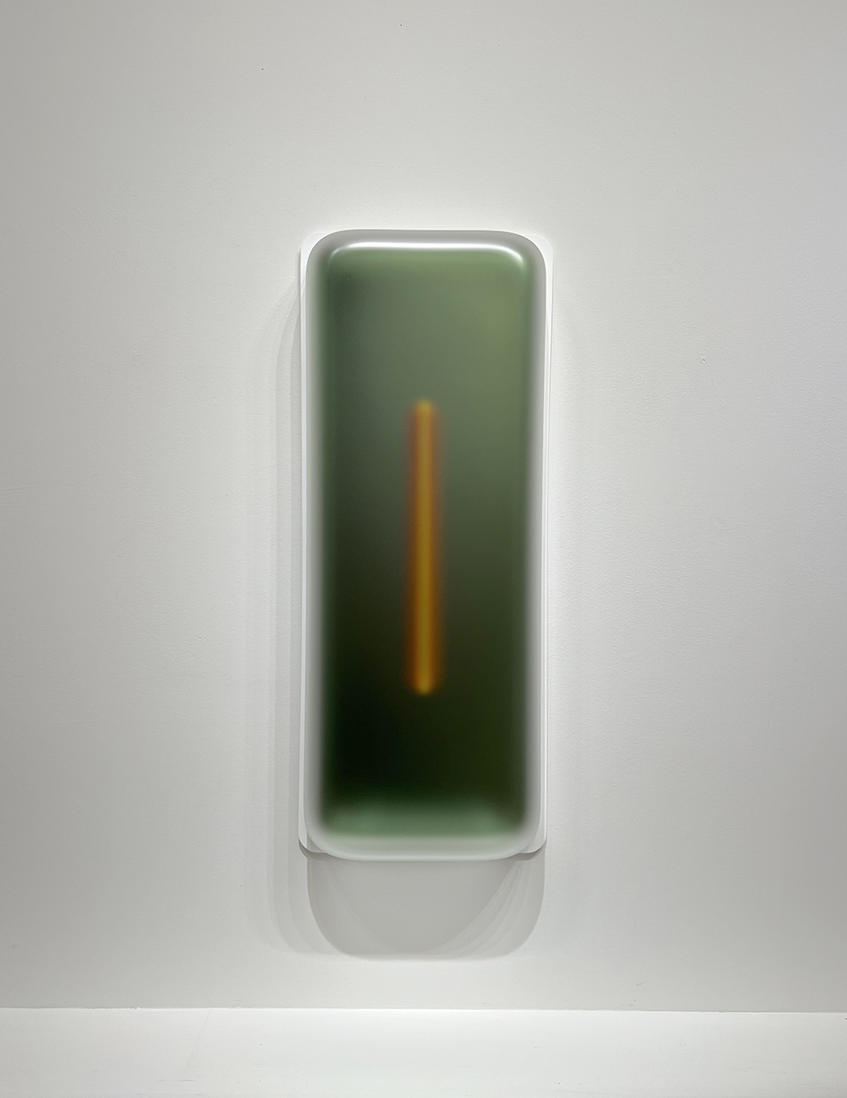 Casper Brindle, VF Light Glyph 080125-84 AVO, 2025, Vacuum formed pigmented acrylic, 40.25 x 16.25 x 5.5 inches