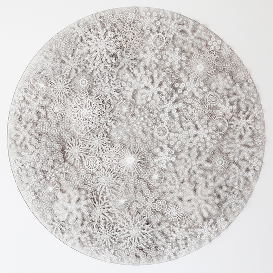 Rogan Brown: Magic Circle Variation, 2019, Cut paper, 34 x 34 x 4 inches