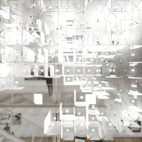 Brian Brush creates large scale interactive installation artworks through the use of light, metals and technology