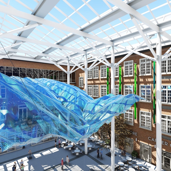 Brian Brush creates large scale interactive installation artworks through the use of light, metals and technology