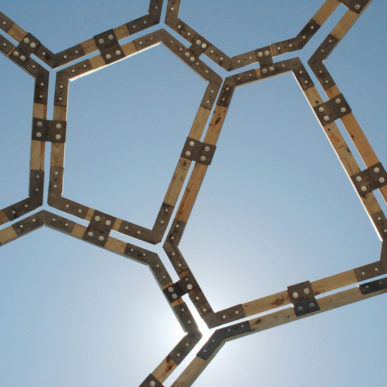 Brian Brush creates large scale interactive installation artworks through the use of light, metals and technology