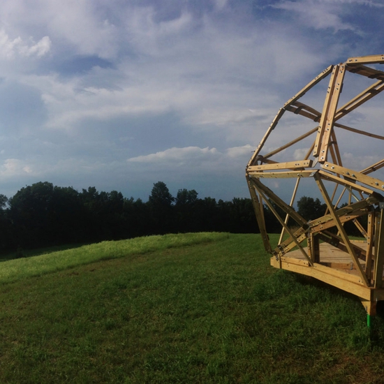 Brian Brush creates large scale interactive installation artworks through the use of light, metals and technology