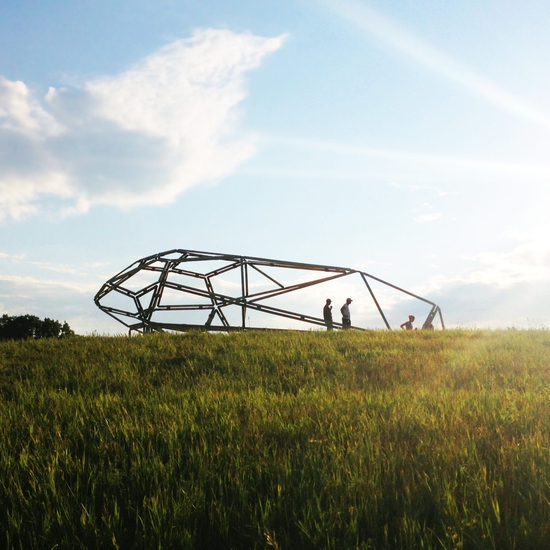 Brian Brush creates large scale interactive installation artworks through the use of light, metals and technology