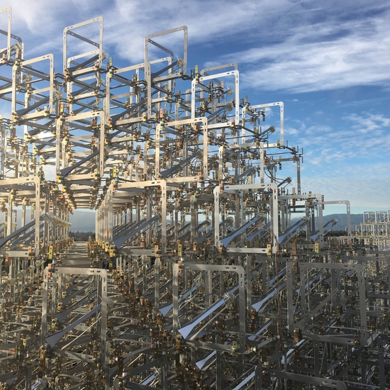 Brian Brush creates large scale interactive installation artworks through the use of light, metals and technology