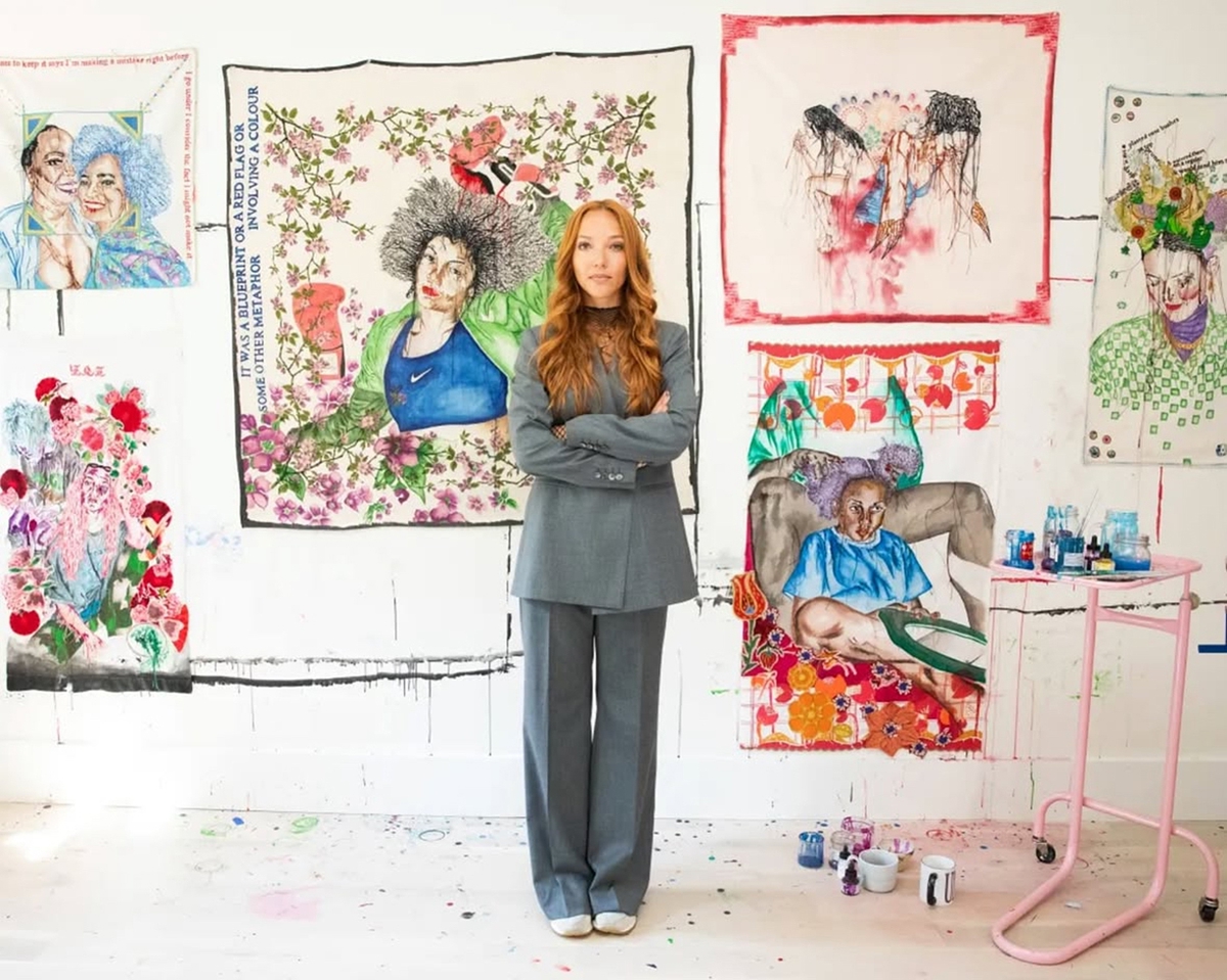 Zoë Buckman in her studio