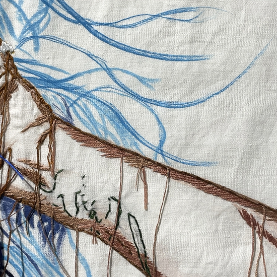 Detail of 'Danced Like Dappled Light'