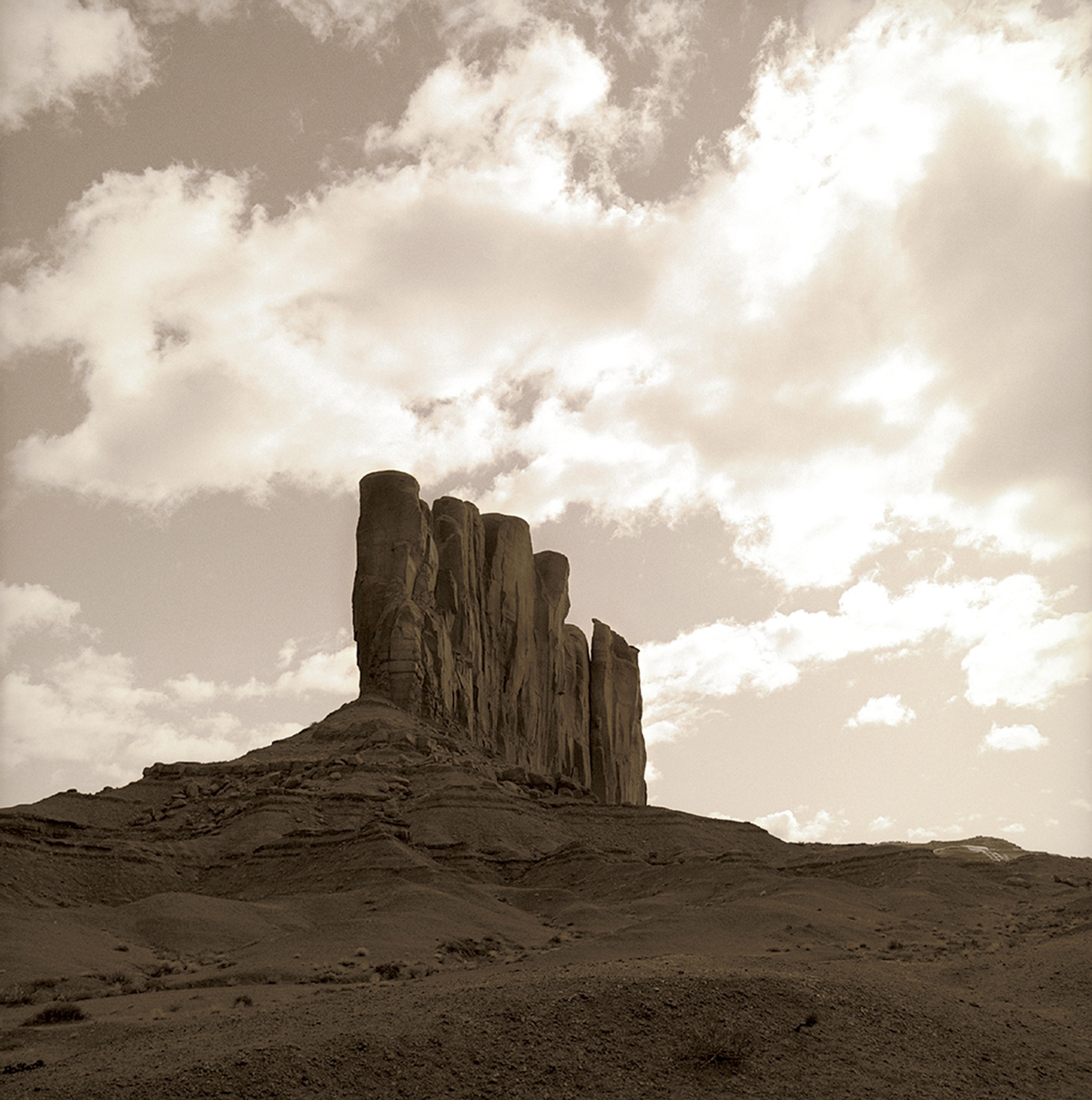 Jules Frazier: Butte, Monument Valley, Arizona 1995, 2009, Fine art archival print, 22 x 22 inches and 40 x 40 inches