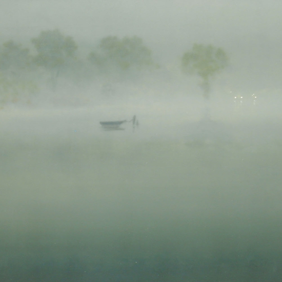 Detail of 'Flooded River: Emerald Dawn'