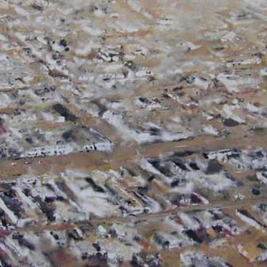 Philippe Cognée: Mexico 2, 2001, Encaustic, oil on canvas over panel, 30 x 47.25 inches
