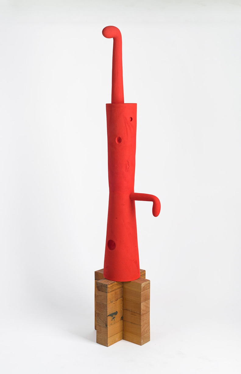 Iván Carmona: Mariconeo, 2022, Mineral silicate paint on ceramic, 82 x 20.5 x 16 inches