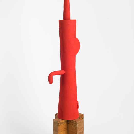 Iván Carmona: Mariconeo, 2022, Mineral silicate paint on ceramic, 82 x 20.5 x 16 inches