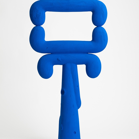 Iván Carmona, Mirador al Cielo, 2025, Flashe paint on ceramic, 42.25 x 21 x 7 inches