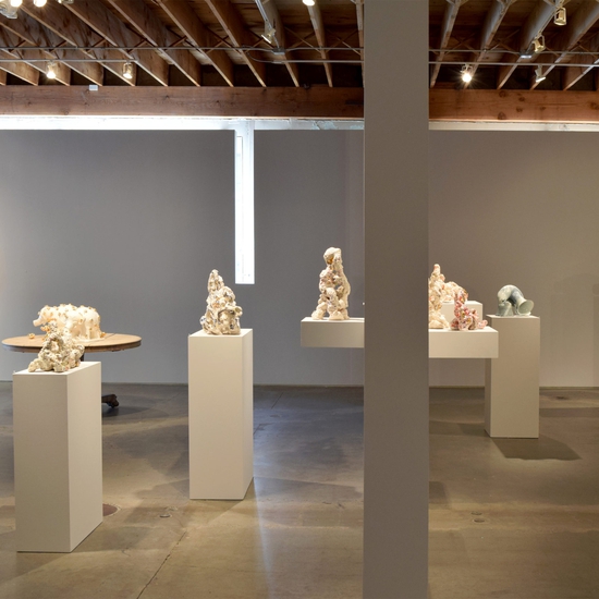 Installation view, 'Form Over Function: Ceramic sculptures'
