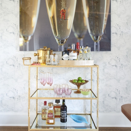 Installation of 'Champagne Scuba' in a private residence