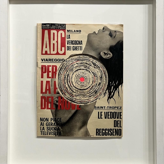Julie Cockburn, Playboy ABC, 2006, Playboy magazines, 12.5 x 9.5 inches, Framed size 22 x 18 x 2 inches