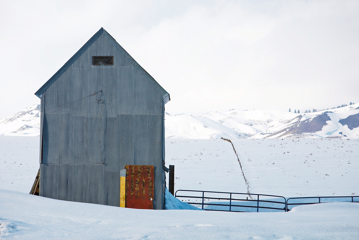 Jules Frazier: Corrugated Barn, 2009, Fine art archival print, 20 x 30 and 34 x 51 inches