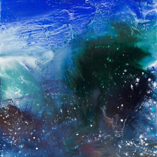 Domain Of The Blue Dragon I, 2015, Oil on canvas, 30x27 inches