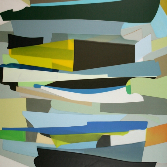 Susan Dory: Amassment 2, 2019, Acrylic On Canvas Over Panel, 40 x 30 x 2.25inches