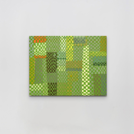 Susan Dory: Astrosurf 2, 2023, Acrylic on canvas over panel, 14 x 18 x 2 inches
