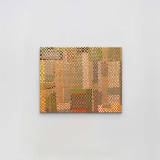 Susan Dory: Astrosurf 4, 2023, Acrylic on canvas over panel, 16 x 20 x 2 inches