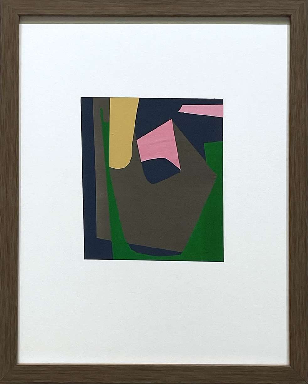 Susan Dory, Chromaticism 11, 2025, Acrylic on paper, 6.5 x 5.5 inches, paper size 14 x 11 inches, framed size 15 x 12 x 1.5 inches