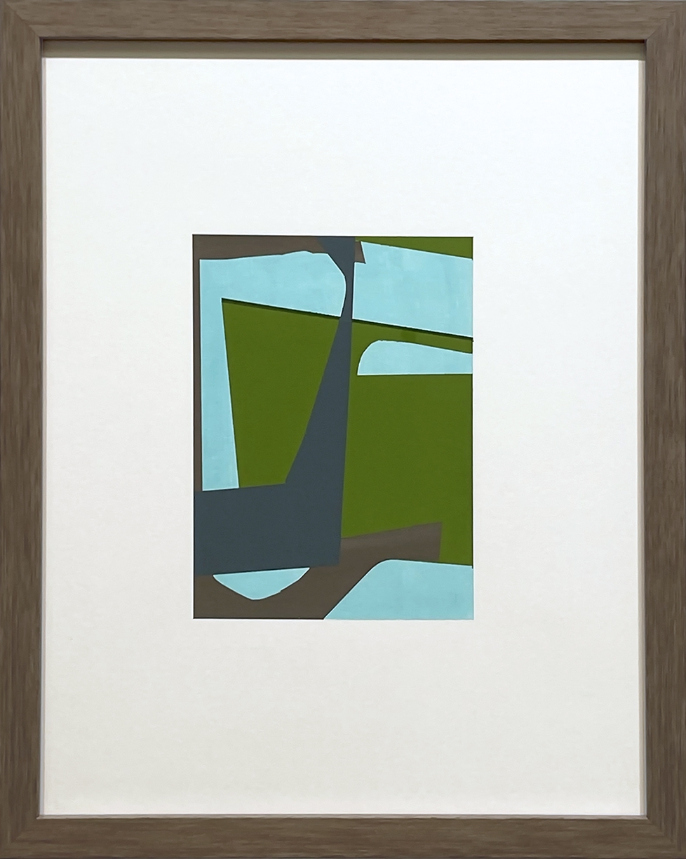 Susan Dory, Chromaticism 16, 2025, Acrylic on paper, 6.75 x 5 inches, paper size 14 x 11 inches, framed size 15 x 12 x 1.5 inches
