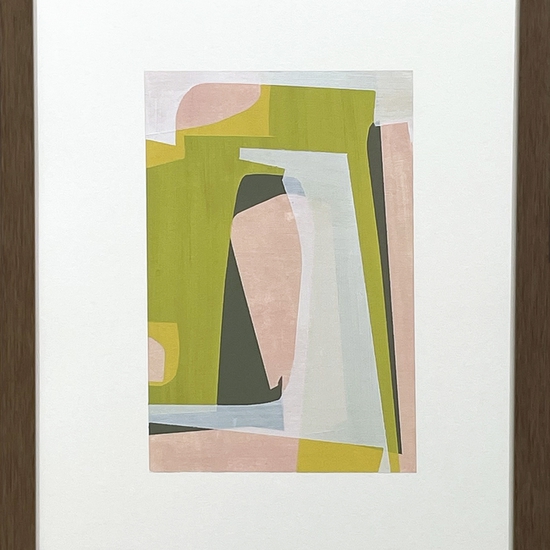 Susan Dory, Chromaticism 7, 2025, Acrylic on paper, 9 x 6 inches, paper size 14 x 11 inches, framed size 15 x 12 x 1.5 inches