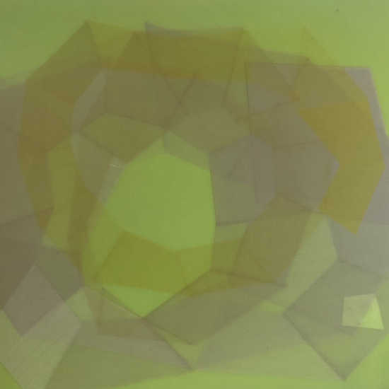 Susan Dory: Containment No. 10, 2020, Acrylic on canvas over panel, 18 x 18 inches